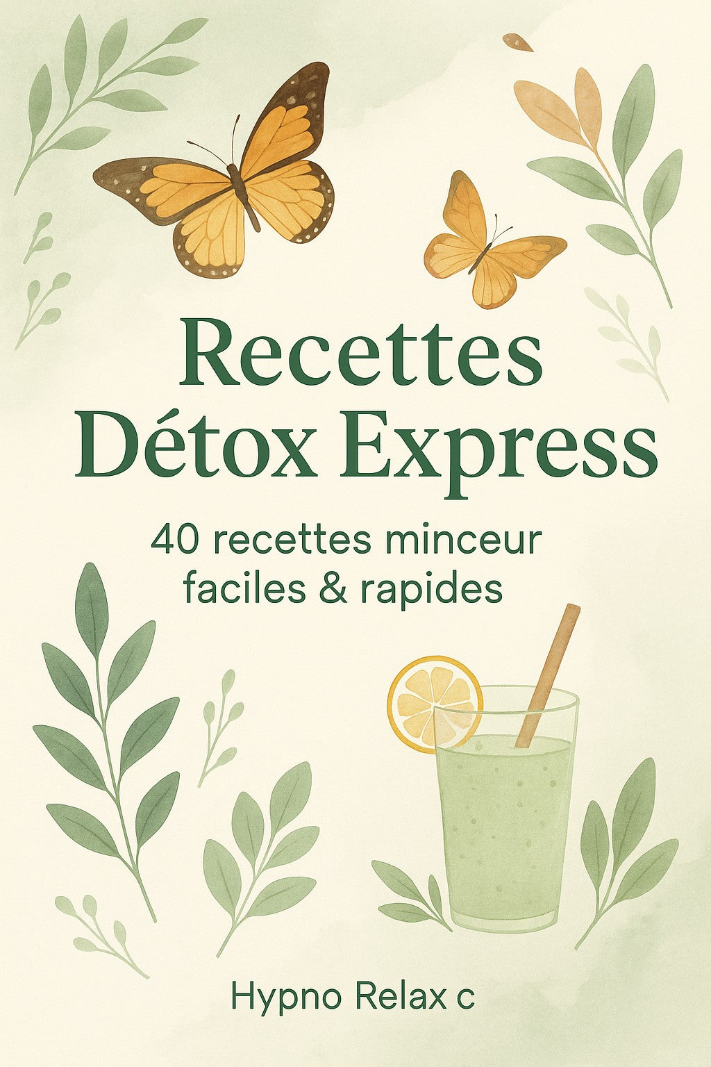 EBOOK DETOX EXPRESS Perd jusqu'à 10 kg en 1 mois + EBOOK 40 RECETTES OFFERT - format PDF